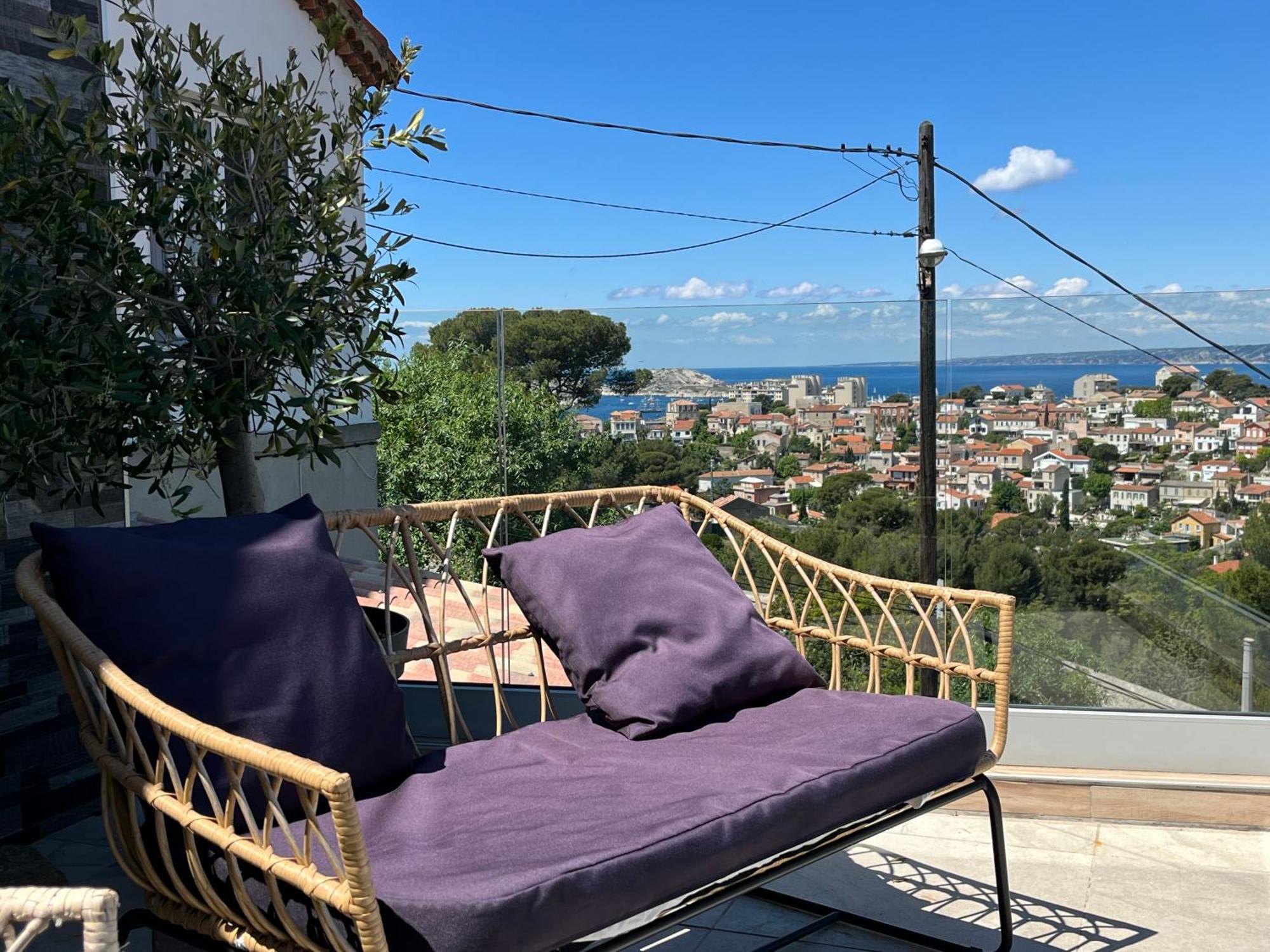 Les Balcons Du Roucas Blanc Villa Marseille Rum bild